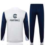 2025/26 INT White Kids Half Pull Tracksuit