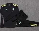 2025/26 JUV Black Kids Half Pull Tracksuit