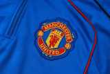 2025/26 Man Utd Fancy blue Kids Half Pull Tracksuit