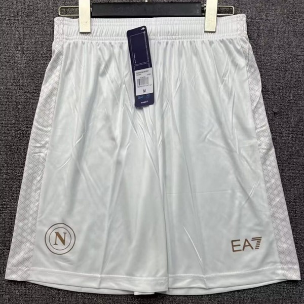 2025/26 Napoli Away White Fans Soccer Shorts