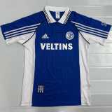 1998/99 FC Schalke 04 Home Blue Retro Soccer jersey