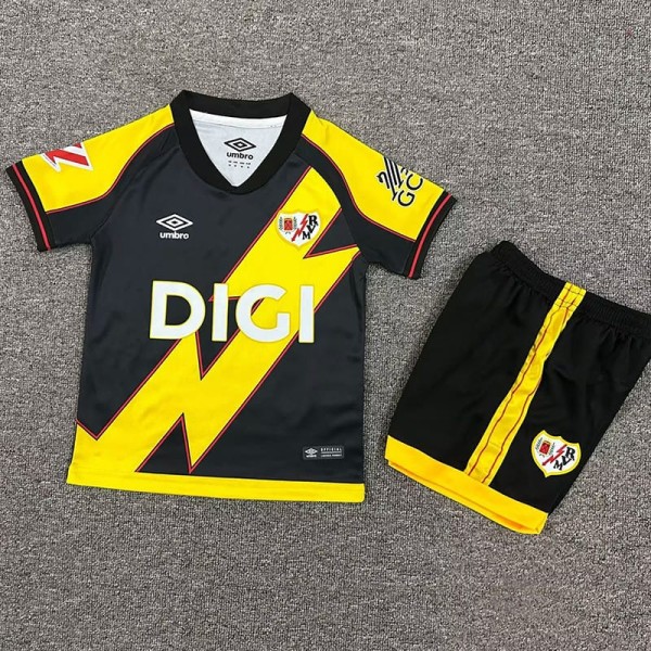 2025/26 Rayo Vallecano 3RD Yellow Fans Kids Soccer jersey