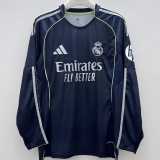 2025/26 R MAD Away Dark Blue Fans Long Sleeve Soccer jersey