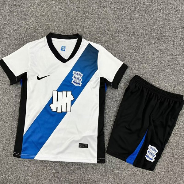 2025/26 Birmingham City Away White Fans Kids Soccer jersey