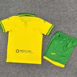 2025/26 Norwich City Home Yellow Fans Kids Soccer jersey