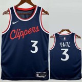 2024/25 CLIPPERS PAUL #3 Dark Blue NBA Jerseys