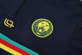 2025 Cameroon Dark Blue Half Pull Tracksuit