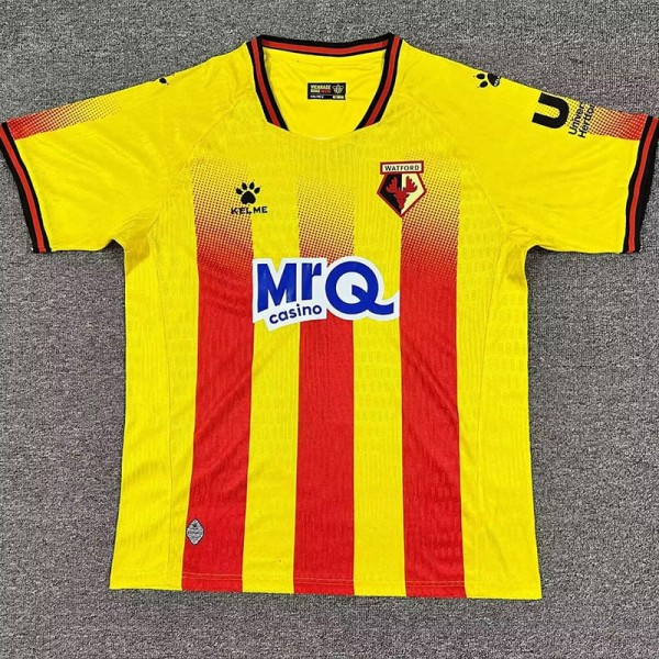 2025/26 Watford Home Yellow Fans Soccer jersey