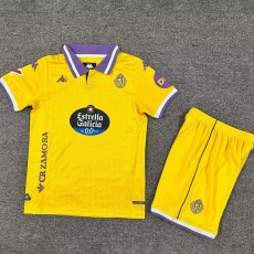 2025/26 Valladolid 3RD Yellow Fans Kids Soccer jersey