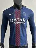 [PLAYER] 2025/26 PSG Home Player Long Sleeve Soccer jersey