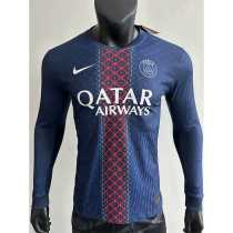 [PLAYER] 2025/26 PSG Home Player Long Sleeve Soccer jersey