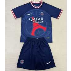 2025/26 PSG Special Edition Blue Fans Kids Soccer jersey