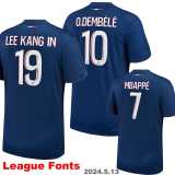 [PLAYER] 2025/26 PSG Home Player Long Sleeve Soccer jersey