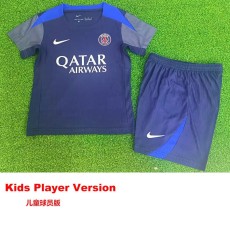 [PLAYER] 2025/26 PSG Special Edition Dark Blue Player Kids Soccer jersey