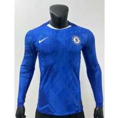 [PLAYER] 2025/26 CHE Home Blue Player Long Sleeve Soccer jersey