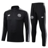 2025 Germany Black Half Pull Tracksuit
