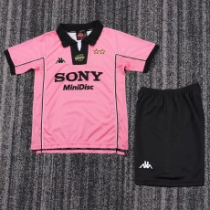 1997/98 JUV Away Pink Retro Kids Soccer jersey