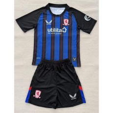 2025/26 Middlesbrough Away Blue Fans Kids Soccer jersey
