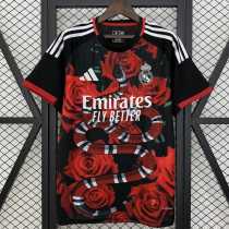 2025/26 R MAD Special Edition Black and Red Rose Fans Soccer jersey