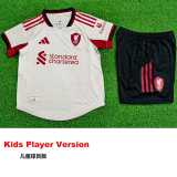 [PLAYER] 2025/26 LIV Away White Player Kids Soccer jersey