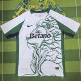 2025/26 Sporting Lisbon White 狮头 Training Shirts