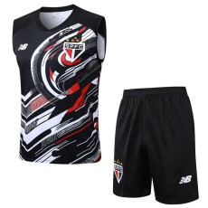 2025/26 Sao Paulo FC Black Training Shorts Suit