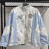 2025/26 Man City White & Blue Double Sided Windbreaker