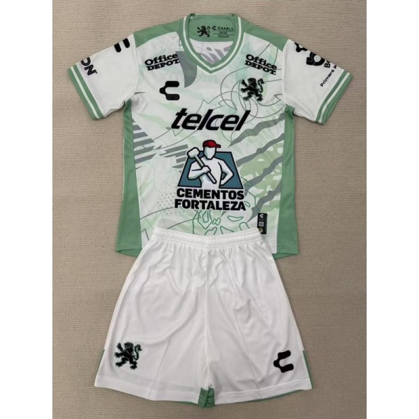 2025/26 Leon Away Aqua Fans Kids Soccer jersey