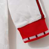 1991 Man Utd Away White Retro Long Sleeve Soccer jersey