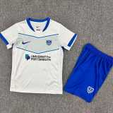 2025/26 Portsmouth Away White Fans Kids Soccer jersey