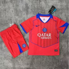 2025/26 PSG 3RD Red Fans Kids Soccer jersey