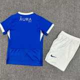 2025/26 Portsmouth Home Blue Fans Kids Soccer jersey