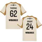 2025/26 RC Lens 3RD Yellow with all the Sponsor Fans Soccer jersey