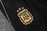 2025 Argentina Black Kids Half Pull Tracksuit
