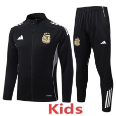 2025 Argentina Black Kids Tracksuit