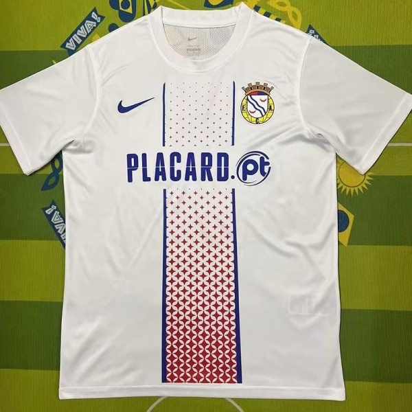2025/26 FC Alverca Away White Fans Soccer jersey
