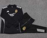 2025 Argentina Black Kids Half Pull Tracksuit