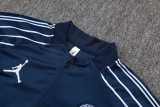 2025/26 PSG Dark Blue Half Pull Tracksuit