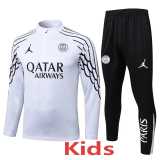 2025/26 PSG White Kids Half Pull Tracksuit