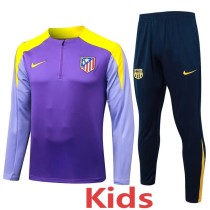 2025/26 A MAD Purple Kids Half Pull Tracksuit