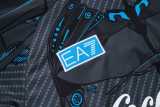 2025/26 Napoli Gray Kids Half Pull Tracksuit