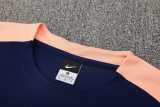 2025 France Dark Blue Training Shorts Suit
