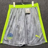 2025/26 Man City 3RD Gray Fans Soccer Shorts