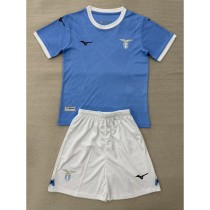 2025/26 Lazio Home Blue Fans Kids Soccer jersey