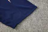 2025 France Dark Blue Training Shorts Suit