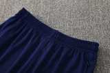 2025 France Dark Blue Training Shorts Suit