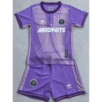 2025/26 Sheffield United 3RD Purple Fans Kids Soccer jersey