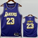 2025/26 LAKERS JAMES #23 Purple NBA Jerseys