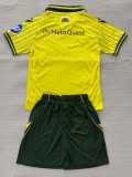 2025/26 Wrexham Away Yellow Fans Kids Soccer jersey