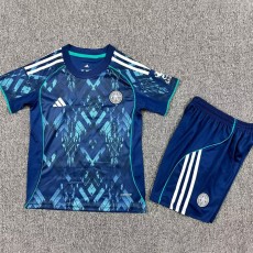 2025/26 Leicester City Away Dark Blue Fans Kids Soccer jersey